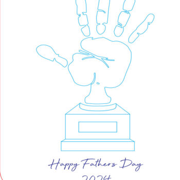 Intra απο ξύλο plywood  Χρώμα wenge 3mm-4mm πάχος - Πινακίδα χειρός για την Ημέρα του Πατέρα Δίασταση 30x20 cm INTRAFABR-8379063 - Image 4