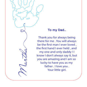 Intra απο ξύλο plywood  Χρώμα wenge 3mm-4mm πάχος - Πινακίδα για την Ημέρα του Πατέρα Δίασταση 30x20 cm INTRAFABR-8379098 - Image 4