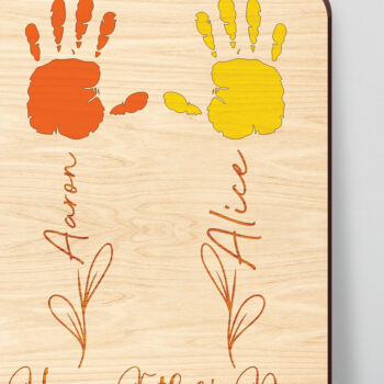 Intra απο ξύλο plywood  Χρώμα wenge 3mm-4mm πάχος - Πινακίδα χειρός για την Ημέρα του Πατέρα Δίασταση 30x20 cm INTRAFABR-8379162 - Image 1