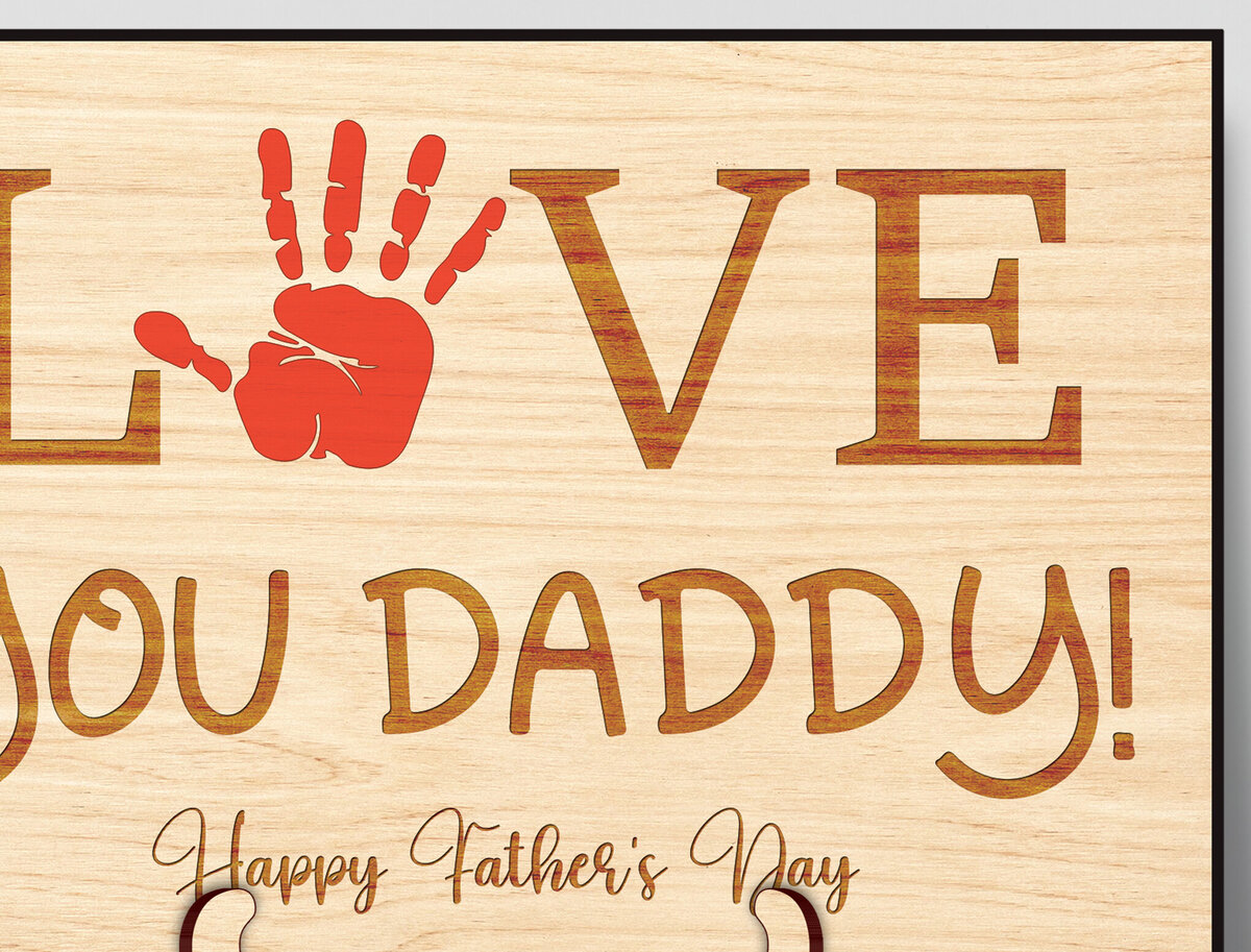 Intra απο ξύλο plywood  Χρώμα wenge 3mm-4mm πάχος - Πινακίδα χειρός για την Ημέρα του Πατέρα Δίασταση 30x20 cm INTRAFABR-9484474