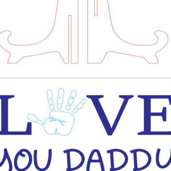 Intra απο ξύλο plywood  Χρώμα wenge 3mm-4mm πάχος - Πινακίδα χειρός για την Ημέρα του Πατέρα Δίασταση 30x20 cm INTRAFABR-9484474 - Image 4