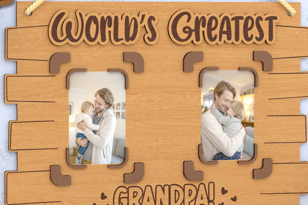 Intra απο ξύλο plywood  Χρώμα wenge 3mm-4mm πάχος - Κρεμαστές κορνίζες για τη γιορτή του πατέρα | Ιδέα δώρου Δίασταση 20x25 cm INTRAFABR-99408983