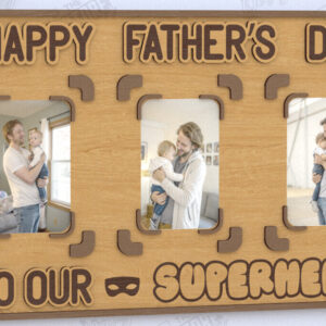 Intra απο ξύλο plywood  Χρώμα wenge 3mm-4mm πάχος - Κρεμαστές κορνίζες για τη γιορτή του πατέρα | Ιδέα δώρου Δίασταση 20x25 cm INTRAFABR-57322358