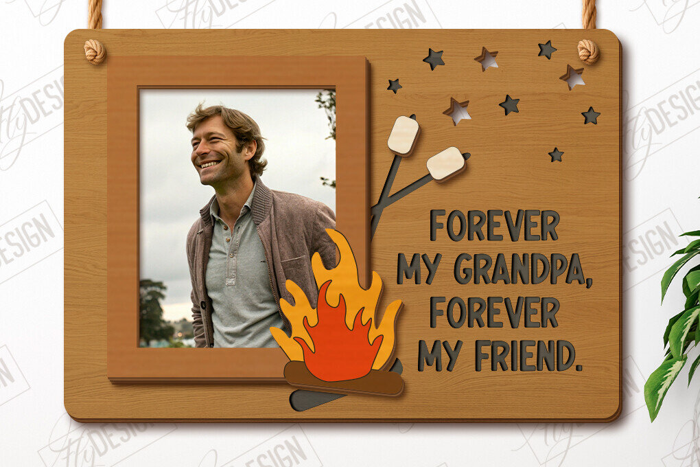 Intra απο ξύλο plywood  Χρώμα wenge 3mm-4mm πάχος - Κρεμαστές κορνίζες για τη γιορτή του πατέρα | Ιδέα δώρου Δίασταση 20x25 cm INTRAFABR-98189033