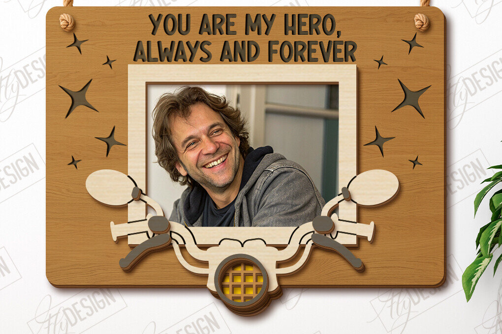 Intra απο ξύλο plywood  Χρώμα wenge 3mm-4mm πάχος - Κρεμαστές κορνίζες για τη γιορτή του πατέρα | Ιδέα δώρου Δίασταση 20x25 cm INTRAFABR-96272928