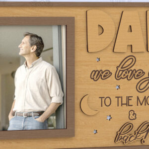 Intra απο ξύλο plywood  Χρώμα wenge 3mm-4mm πάχος - Κρεμαστές κορνίζες για τη γιορτή του πατέρα | Ιδέα δώρου Δίασταση 20x25 cm INTRAFABR-8312201