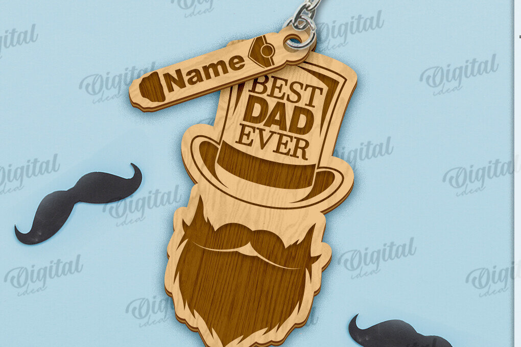 Intra απο ξύλο plywood  Χρώμα wenge 3mm-4mm πάχος - μπρελόκ για την Ημέρα του Πατέρα Δίασταση 4x4 cm INTRAFABR-105438086