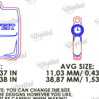 Intra απο ξύλο plywood Χρώμα wenge 3mm-4mm πάχος - μπρελόκ για την Ημέρα του Πατέρα Δίασταση 4x4 cm INTRAFABR-105495333 - Image 2