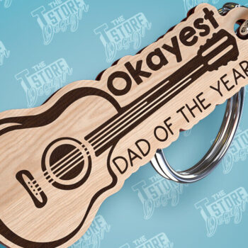 Intra απο ξύλο plywood  Χρώμα wenge 3mm-4mm πάχος - με λέιζερ μπρελόκ για την ημέρα του πατέρα Δίασταση 4x4 cm INTRAFABR-105512262 - Image 11