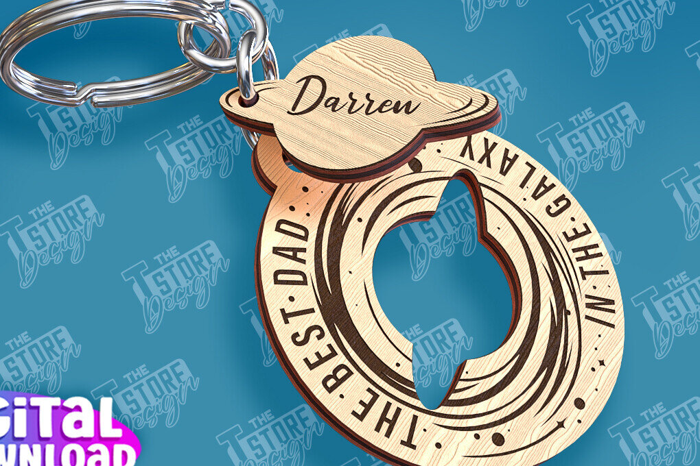 Intra απο ξύλο plywood  Χρώμα wenge 3mm-4mm πάχος - με λέιζερ μπρελόκ για την ημέρα του πατέρα Δίασταση 4x4 cm INTRAFABR-93920150