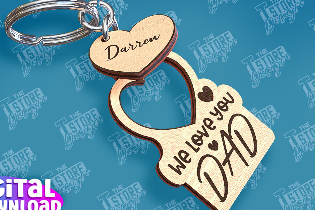 Intra απο ξύλο plywood  Χρώμα wenge 3mm-4mm πάχος - με λέιζερ μπρελόκ για την ημέρα του πατέρα Δίασταση 4x4 cm INTRAFABR-93919697