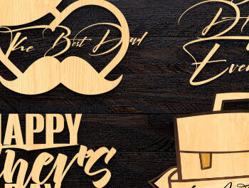 Intra απο ξύλο plywood  Χρώμα wenge 3mm-4mm πάχος - Μπρελόκ για την Ημέρα του Πατέρα Δίασταση 4x4 cm INTRAFABR-100647850 - Image 1