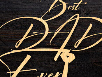 Intra απο ξύλο plywood  Χρώμα wenge 3mm-4mm πάχος - Μπρελόκ για την Ημέρα του Πατέρα Δίασταση 4x4 cm INTRAFABR-100647850 - Image 2