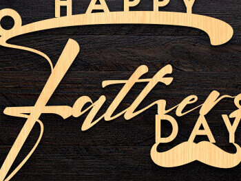 Intra απο ξύλο plywood  Χρώμα wenge 3mm-4mm πάχος - Μπρελόκ για την Ημέρα του Πατέρα Δίασταση 4x4 cm INTRAFABR-100647850 - Image 3