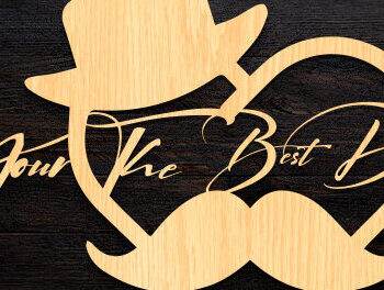 Intra απο ξύλο plywood  Χρώμα wenge 3mm-4mm πάχος - Μπρελόκ για την Ημέρα του Πατέρα Δίασταση 4x4 cm INTRAFABR-100647850 - Image 7