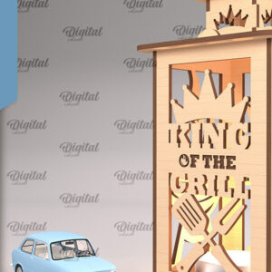 Intra απο ξύλο plywood  Χρώμα wenge 3mm-4mm πάχος - Φανάρι για την Ημέρα του Πατέρα Δίασταση 30x20 cm INTRAFABR-121961315