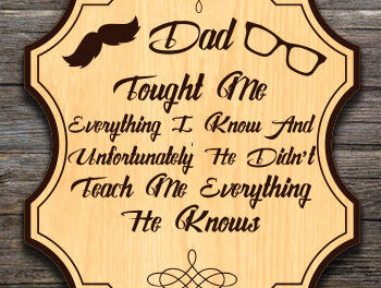 Intra απο ξύλο plywood Χρώμα wenge 3mm-4mm πάχος - Πακέτο κοπής Laser Day Fathers Day Δίασταση 20x20 cm INTRAFABR-81413969 - Image 6