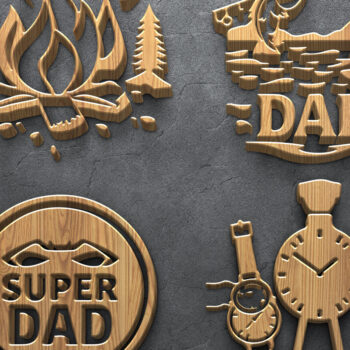 Intra απο ξύλο plywood  Χρώμα wenge 3mm-4mm πάχος - Πακέτο κοπής με λέιζερ για την ημέρα του πατέρα Δίασταση 4500x5400 cm INTRAFABR-119607362 - Image 3