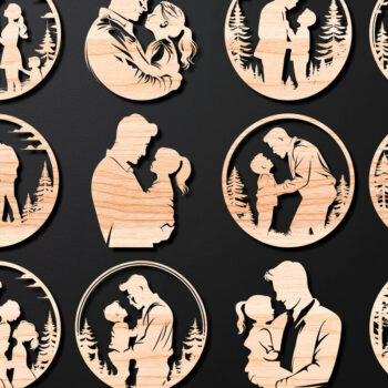 Intra απο ξύλο plywood  Χρώμα wenge 3mm-4mm πάχος - Ετικέτες δώρου για την Ημέρα του Πατέρα Δίασταση 20x20 cm INTRAFABR-77000217 - Image 1