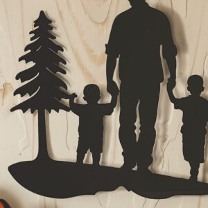Intra απο ξύλο plywood Χρώμα wenge 3mm-4mm πάχος - κοπής με λέιζερ για την ημέρα του πατέρα Δίασταση 40x50 cm INTRAFABR-122672809