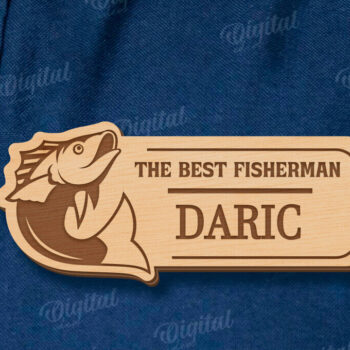 Intra απο ξύλο plywood Χρώμα wenge 3mm-4mm πάχος - Ετικέτα για την Ημέρα του Πατέρα Δίασταση 30x20 cm INTRAFABR-26346711 - Image 1