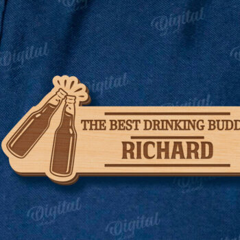 Intra απο ξύλο plywood Χρώμα wenge 3mm-4mm πάχος - Ετικέτα για την Ημέρα του Πατέρα Δίασταση 30x20 cm INTRAFABR-26347607 - Image 1