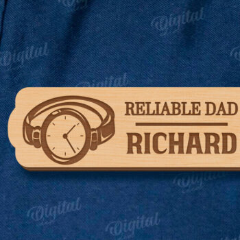 Intra απο ξύλο plywood Χρώμα wenge 3mm-4mm πάχος - Ετικέτα για την Ημέρα του Πατέρα Δίασταση 30x20 cm INTRAFABR-26347850 - Image 1