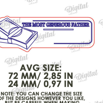 Intra απο ξύλο plywood Χρώμα wenge 3mm-4mm πάχος - Πακέτο ετικετών για την Ημέρα του Πατέρα Δίασταση 30x20 cm INTRAFABR-26348808 - Image 2