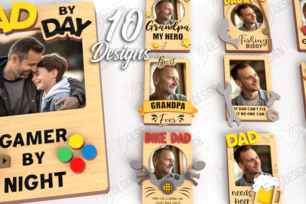 Intra απο ξύλο plywood Χρώμα wenge 3mm-4mm πάχος - Πακέτο με μαγνήτη φωτογραφιών για την ημέρα του πατέρα | CNC Δίασταση 20x20 cm INTRAFABR-103285239