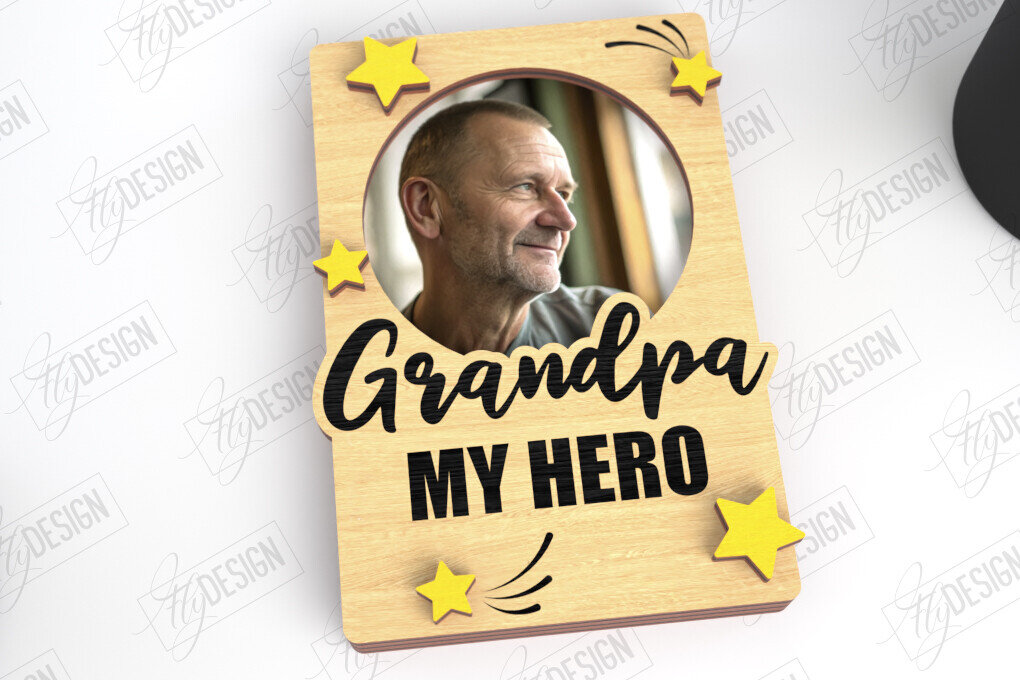 Intra απο ξύλο plywood Χρώμα wenge 3mm-4mm πάχος - Μαγνήτης Φωτογραφίας για την Ημέρα του Πατέρα | Ιδέα δώρου Δίασταση 20x20 cm INTRAFABR-103386971