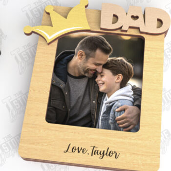 Intra απο ξύλο plywood Χρώμα wenge 3mm-4mm πάχος - Μαγνήτης Φωτογραφίας για την Ημέρα του Πατέρα | Ιδέα δώρου Δίασταση 20x20 cm INTRAFABR-103646483 - Image 1