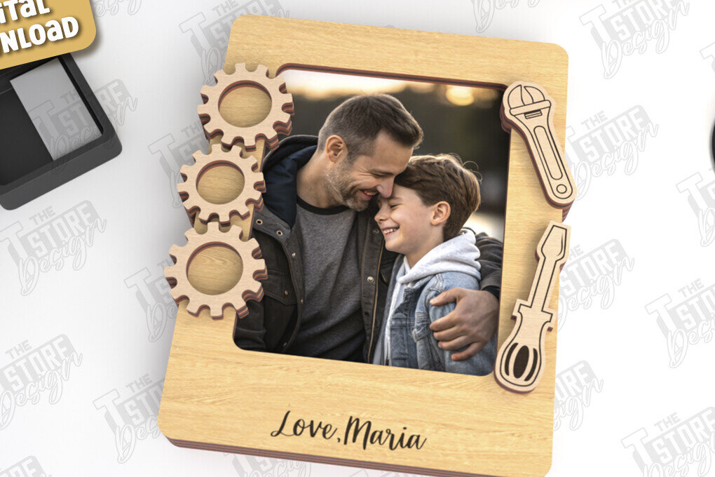 Intra απο ξύλο plywood Χρώμα wenge 3mm-4mm πάχος - Μαγνήτης Φωτογραφίας για την Ημέρα του Πατέρα | Ιδέα δώρου Δίασταση 20x20 cm INTRAFABR-103646493