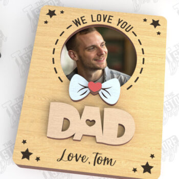 Intra απο ξύλο plywood Χρώμα wenge 3mm-4mm πάχος - Μαγνήτης Φωτογραφίας για την Ημέρα του Πατέρα | Ιδέα δώρου Δίασταση 20x20 cm INTRAFABR-103456077 - Image 1