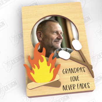 Intra απο ξύλο plywood Χρώμα wenge 3mm-4mm πάχος - Μαγνήτης Φωτογραφίας για την Ημέρα του Πατέρα | Ιδέα δώρου Δίασταση 20x20 cm INTRAFABR-101769716 - Image 1