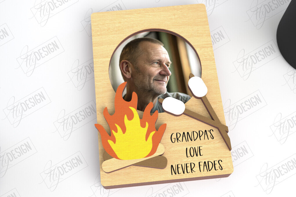 Intra απο ξύλο plywood Χρώμα wenge 3mm-4mm πάχος - Μαγνήτης Φωτογραφίας για την Ημέρα του Πατέρα | Ιδέα δώρου Δίασταση 20x20 cm INTRAFABR-101769716