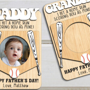 Intra απο ξύλο plywood  Χρώμα wenge 3mm-4mm πάχος - Πλαίσιο για την Ημέρα του Πατέρα Magnet Δίασταση 20x25 cm INTRAFABR-101769670