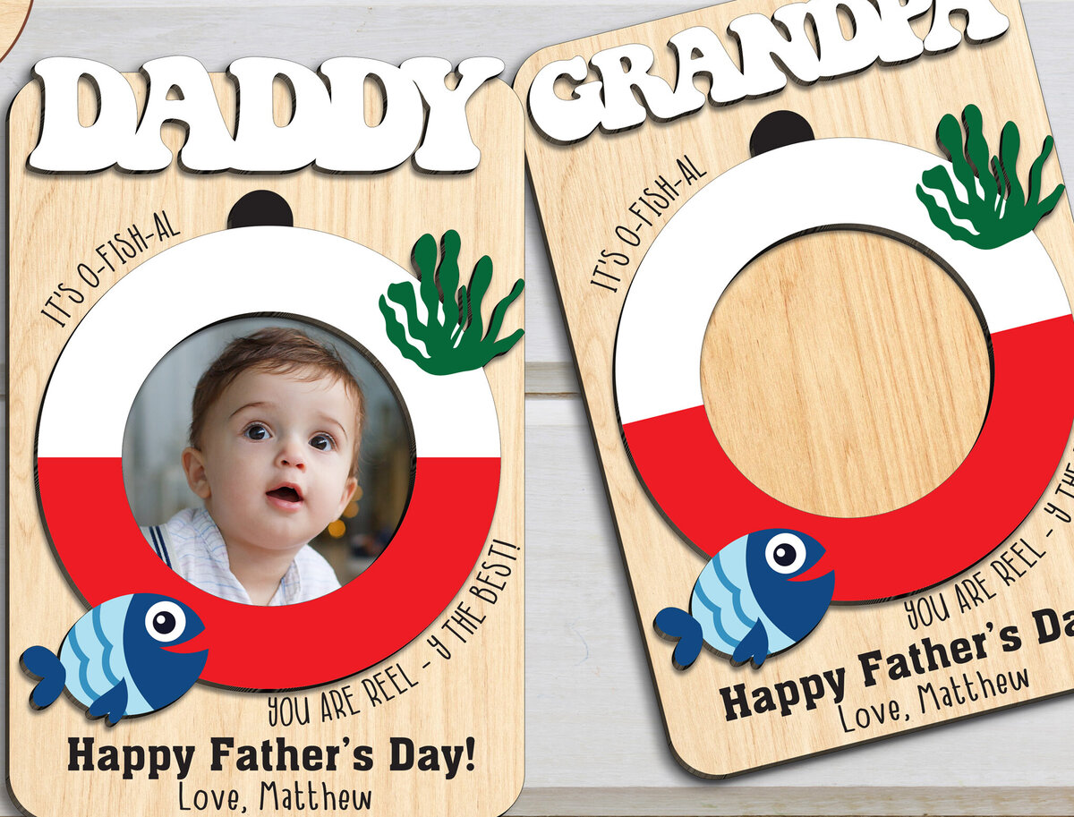 Intra απο ξύλο plywood  Χρώμα wenge 3mm-4mm πάχος - Πλαίσιο για την Ημέρα του Πατέρα Magnet Δίασταση 20x25 cm INTRAFABR-119058473