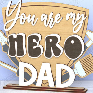 Intra απο ξύλο plywood  Χρώμα wenge 3mm-4mm πάχος - Πλακέτες για τη γιορτή του πατέρα | Δώρο για τον παππού Δίασταση 30x20 cm INTRAFABR-80866712