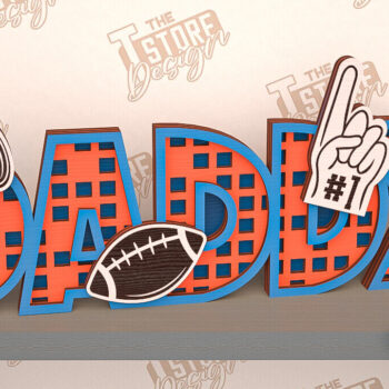 Intra απο ξύλο plywood  Χρώμα wenge 3mm-4mm πάχος - Πινακίδα ραφιού για τη γιορτή του πατέρα | τρισδιάστατη πινακίδα ραφιού Δίασταση 30x20 cm INTRAFABR-94850752 - Image 1