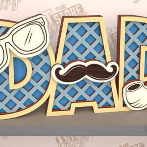 Intra απο ξύλο plywood  Χρώμα wenge 3mm-4mm πάχος - Πινακίδα ραφιού για τη γιορτή του πατέρα | τρισδιάστατη πινακίδα ραφιού Δίασταση 30x20 cm INTRAFABR-122128119