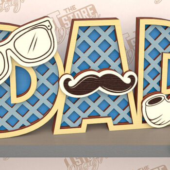 Intra απο ξύλο plywood  Χρώμα wenge 3mm-4mm πάχος - Πινακίδα ραφιού για τη γιορτή του πατέρα | τρισδιάστατη πινακίδα ραφιού Δίασταση 30x20 cm INTRAFABR-122128119 - Image 1