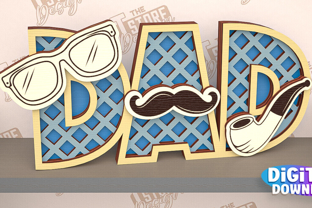 Intra απο ξύλο plywood  Χρώμα wenge 3mm-4mm πάχος - Πινακίδα ραφιού για τη γιορτή του πατέρα | τρισδιάστατη πινακίδα ραφιού Δίασταση 30x20 cm INTRAFABR-122128119