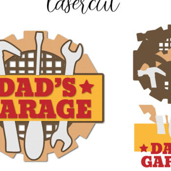 Intra απο ξύλο plywood  Χρώμα wenge 3mm-4mm πάχος - Σημάδι λέιζερ για την ημέρα του πατέρα Δίασταση 30x20 cm INTRAFABR-122379931 - Image 1