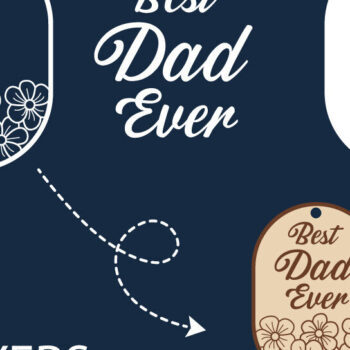 Intra απο ξύλο plywood Χρώμα wenge 3mm-4mm πάχος - Πινακίδα για τη γιορτή του πατέρα , Dad Metal, Laser Δίασταση 40x50 cm INTRAFABR-8337825 - Image 2