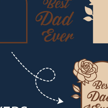 Intra απο ξύλο plywood Χρώμα wenge 3mm-4mm πάχος - Πινακίδα για τη γιορτή του πατέρα , Dad Metal, Laser Δίασταση 40x50 cm INTRAFABR-23177850 - Image 2