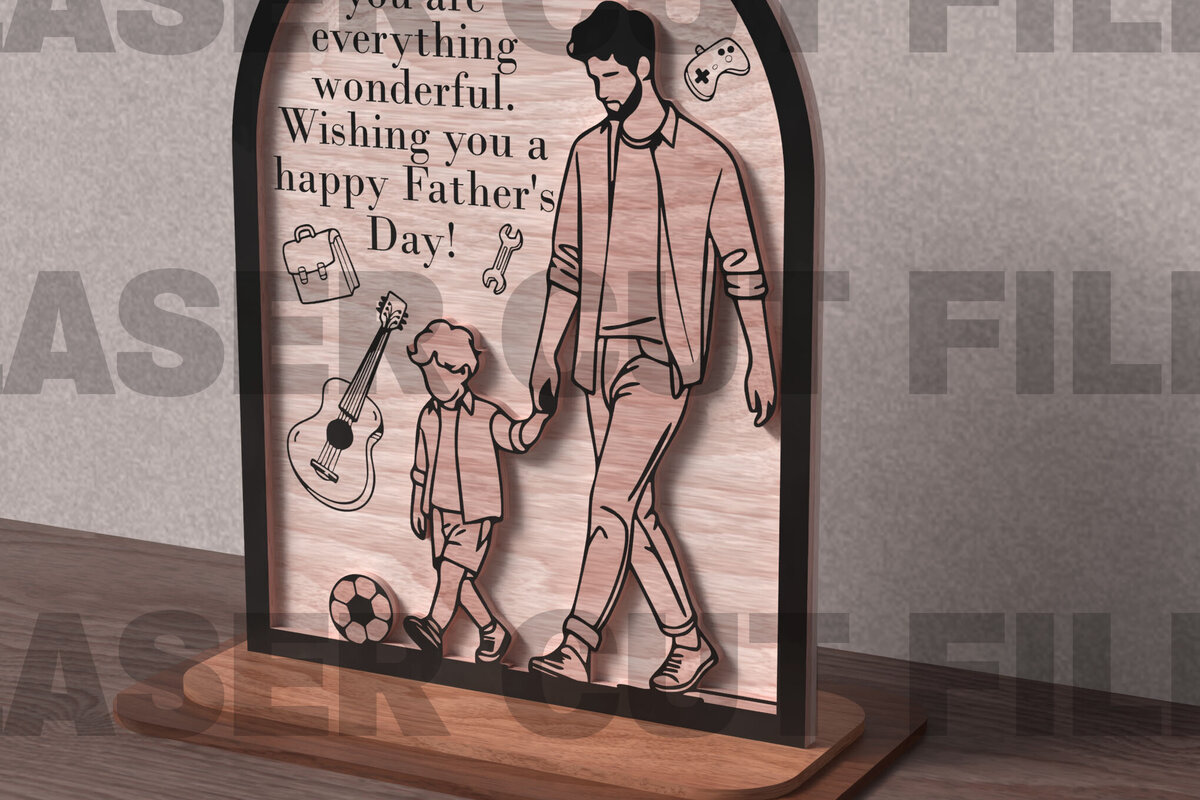 Intra απο ξύλο plywood  Χρώμα wenge 3mm-4mm πάχος - Σημάδι για την Ημέρα του Πατέρα με προσφορά Δίασταση 20x20 cm INTRAFABR-23148311