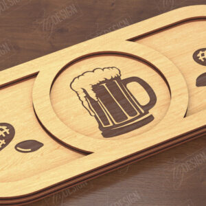 Intra απο ξύλο plywood  Χρώμα wenge 3mm-4mm πάχος - Σνακ Πίνακας για την Ημέρα του Πατέρα | Δίσκος σνακ Δίασταση 40x50 cm INTRAFABR-23149950