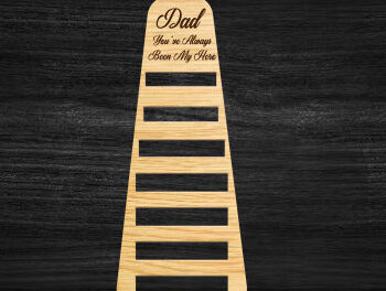 Intra απο ξύλο plywood  Χρώμα wenge 3mm-4mm πάχος - Πατέρα Γραβάτα Lacer Cute Δίασταση 20x20 cm INTRAFABR-21283210 - Image 2