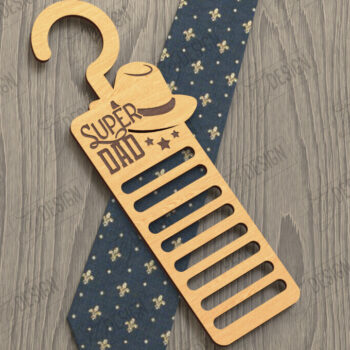 Intra απο ξύλο plywood  Χρώμα wenge 3mm-4mm πάχος - Γραβάτα για την Ημέρα του Πατέρα | Κρεμάστρα γραβάτας|CNC Δίασταση 20x20 cm INTRAFABR-17584706 - Image 1