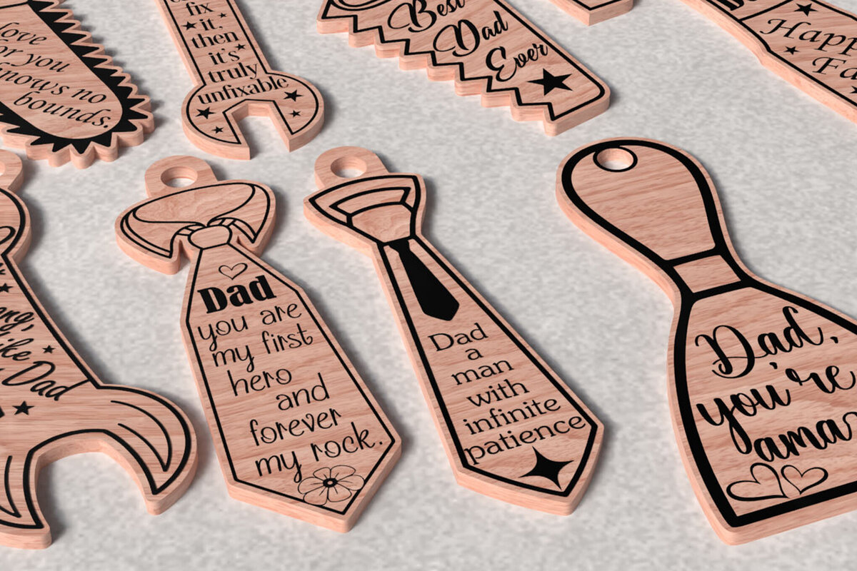 Intra απο ξύλο plywood  Χρώμα wenge 3mm-4mm πάχος - Keychain για την Ημέρα του Πατέρα Δίασταση 4x4 cm INTRAFABR-16339921